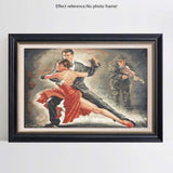 Oil Painting Style Latin Dancer Full Drill - 5D Diy Diamond 