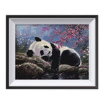 Full Drill - 5D Diamond Painting Kits Sleeping Panda By the Lake - NEEDLEWORK KITS