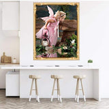 Full Drill - 5D Diamond Painting Kits Pink Elfin and Big Mushroom - NEEDLEWORK KITS