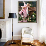 Full Drill - 5D Diamond Painting Kits Pink Elfin and Big Mushroom - NEEDLEWORK KITS