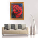 Full Drill - 5D Diamond Painting Kits Abstract Skull Red Roses - NEEDLEWORK KITS