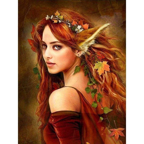 Full Drill - 5D DIY Diamond Painting Kits Beautiful Girl Elf in the Forest - NEEDLEWORK KITS