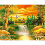 Full Drill - 5D DIY Diamond Painting Kits Waterfall Scenery - NEEDLEWORK KITS