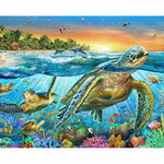 Sea Turtle Pattern Diy Full Drill - 5D Crystal Diamond 