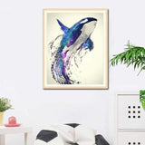 Full Drill - 5D DIY Diamond Painting Kits Watercolor Dream Flying Dolphin - NEEDLEWORK KITS